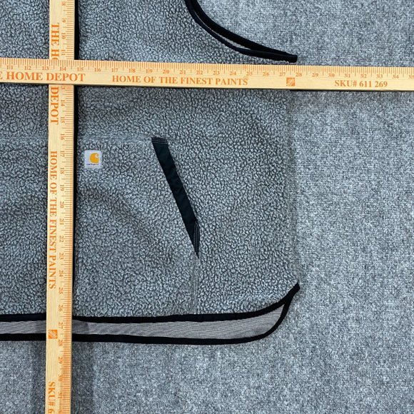 Carhartt Sherpa Fleece Snap Front Vest Womens 2X Plus Relaxed Fit Gray NWT - Picture 15 of 16